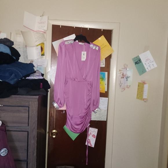 RAMY BROOK Foxy Embellished Cuff Dress 🆕 Size 00 - Picture 5 of 16